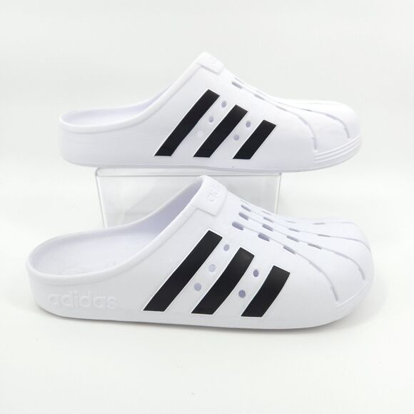 adidas Other - Adidas Adilette Clog White Black Mens Size 12 Women 13 Sandal Slide